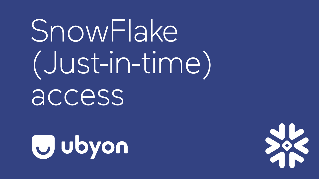 Cover Image for Just-in-time Snowflake access with Ubyon